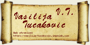 Vasilija Tucaković vizit kartica